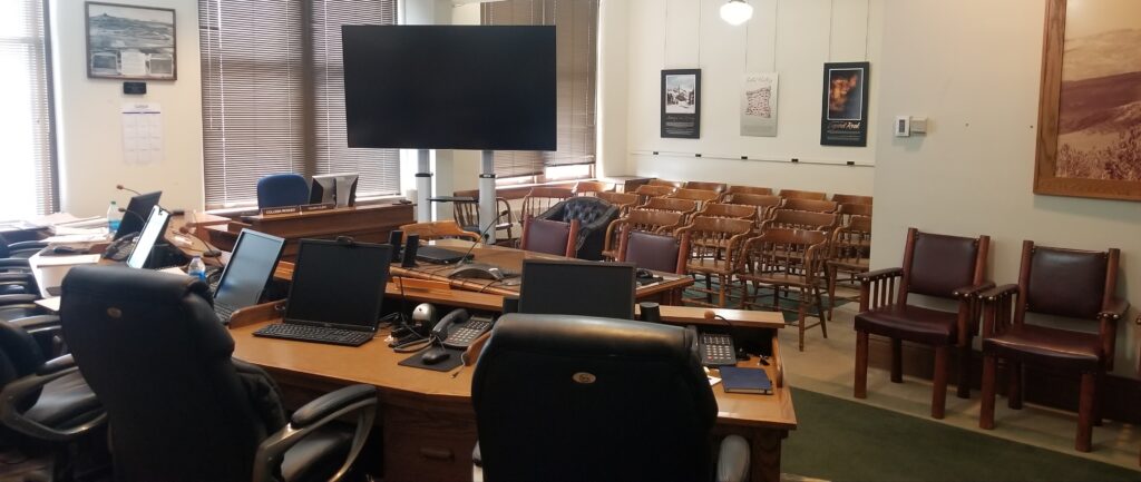 Park County Commission meeting room